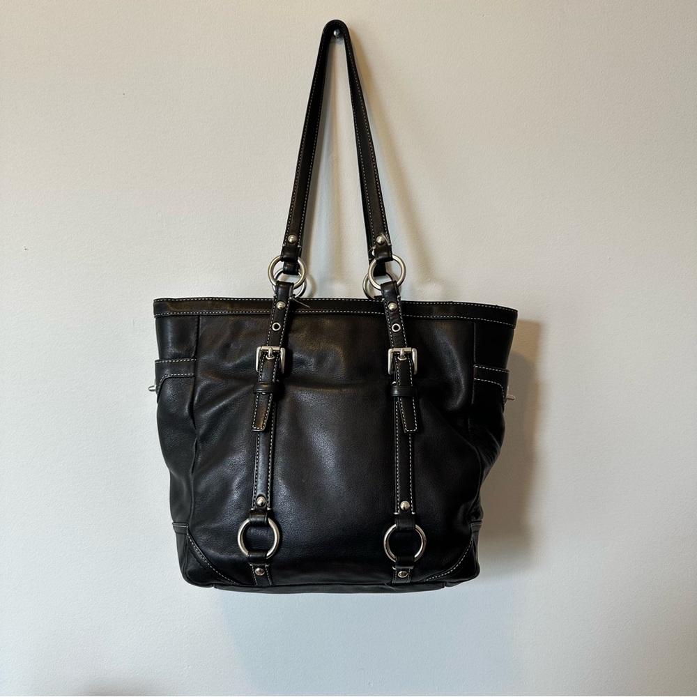 vintage black coach bag
